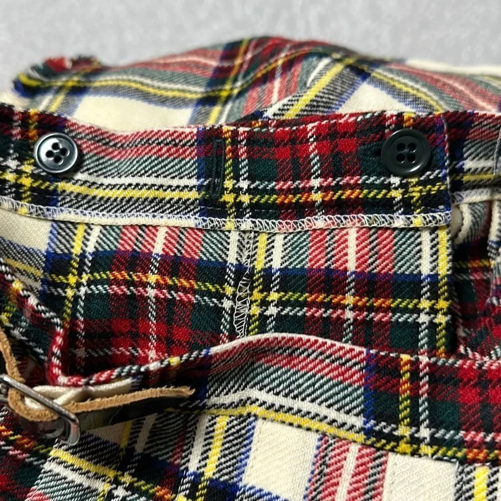 Home industries girls size XL checkered tartan plaid Scottish kilt skirt